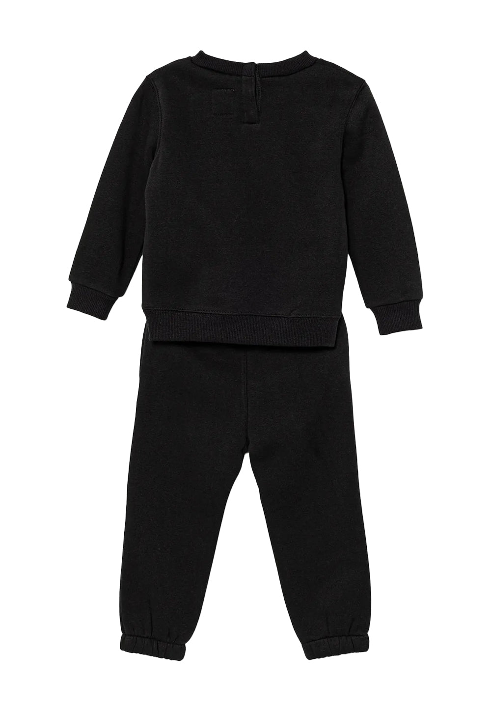 Completo felpa nero per neonato