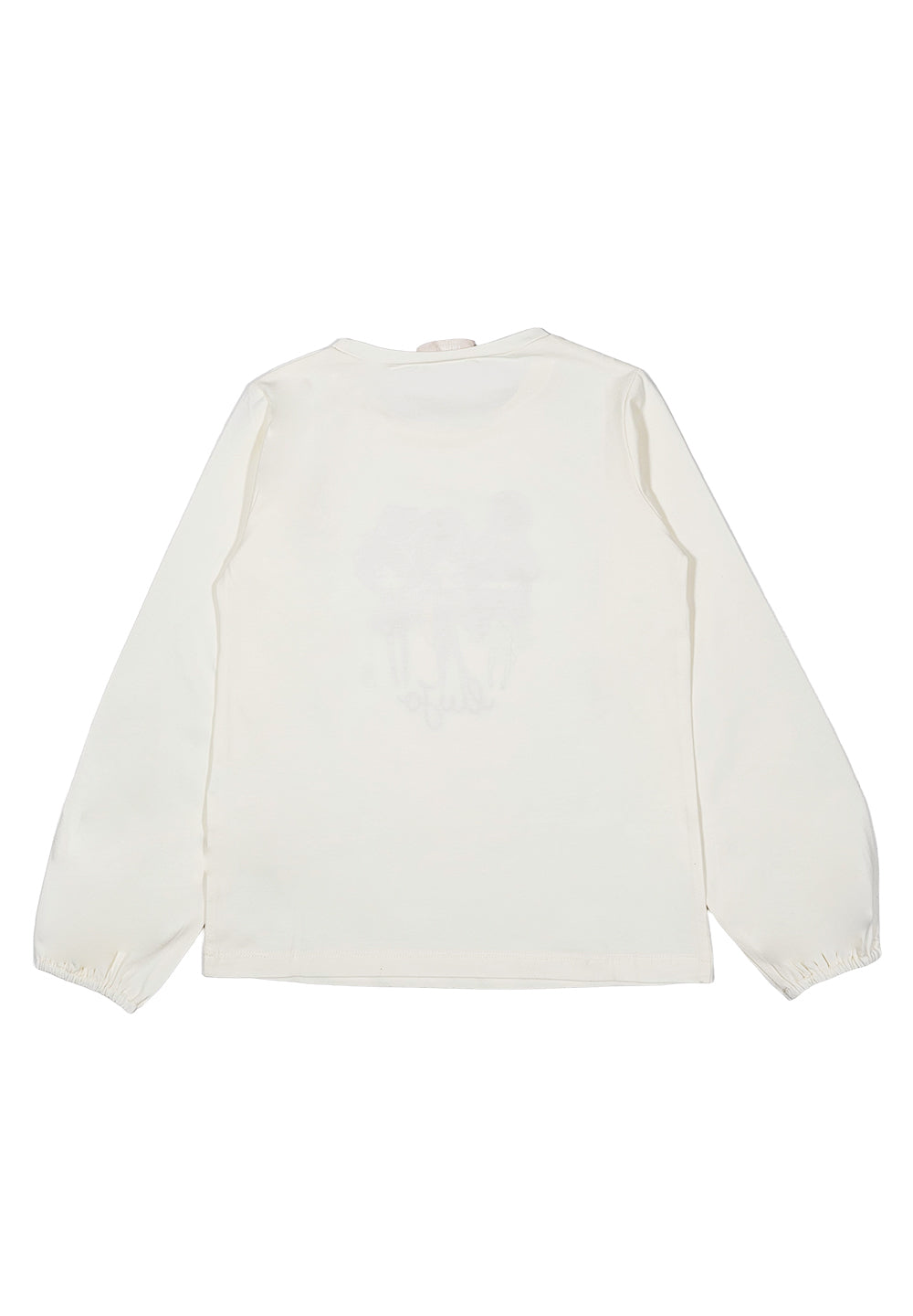 T-shirt crema per bambina
