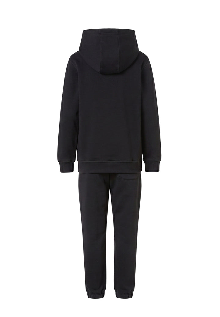 Completo felpa nero per bambino