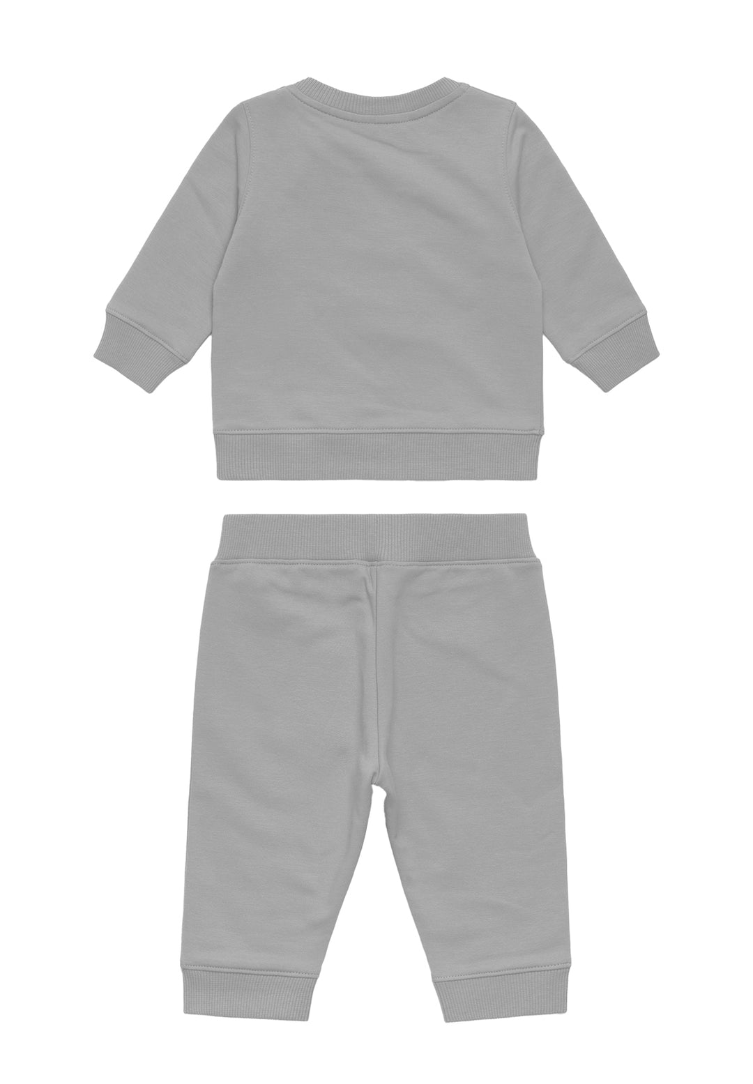Completo felpa grigio per neonato