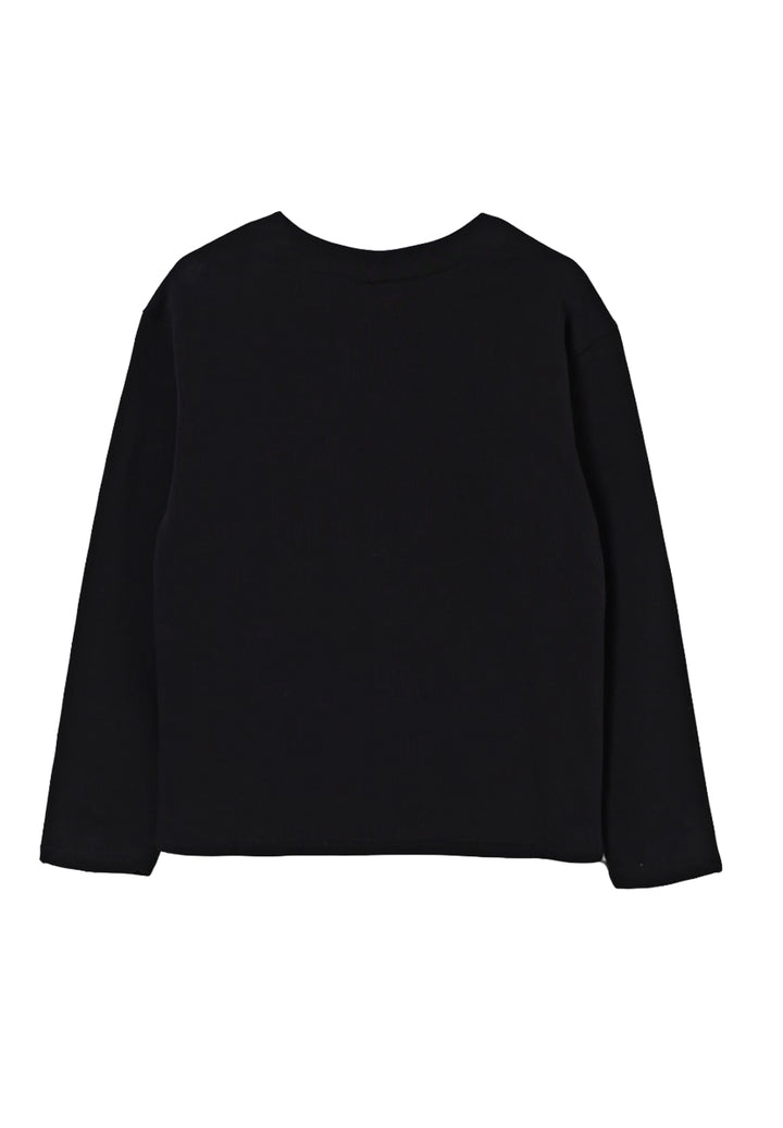 Cardigan felpa nero per bambino