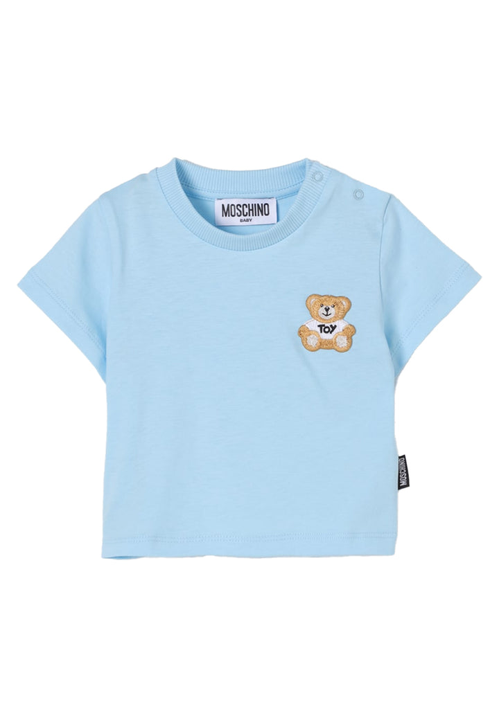 T-shirt celeste per neonato