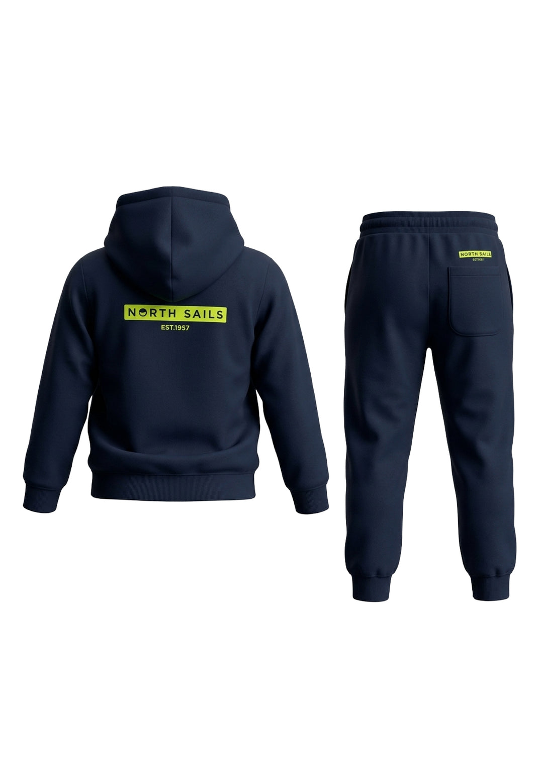 Completo felpa blu navy per neonato