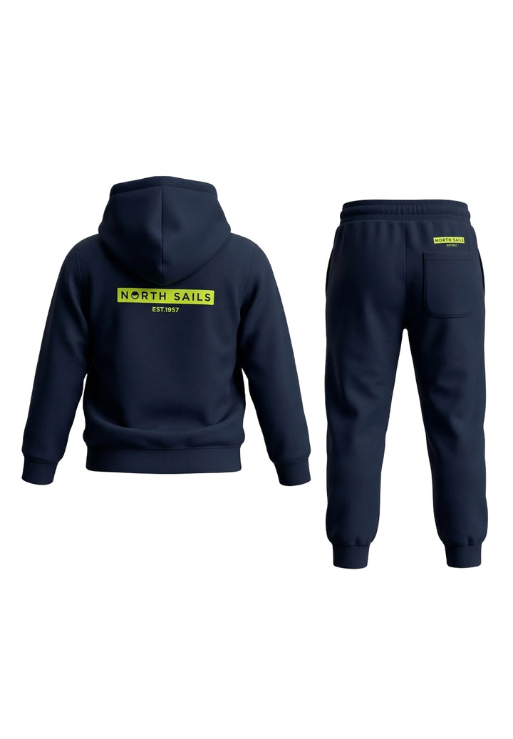 Completo felpa blu navy per neonato