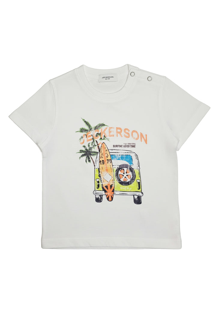 T-shirt bianca per neonato