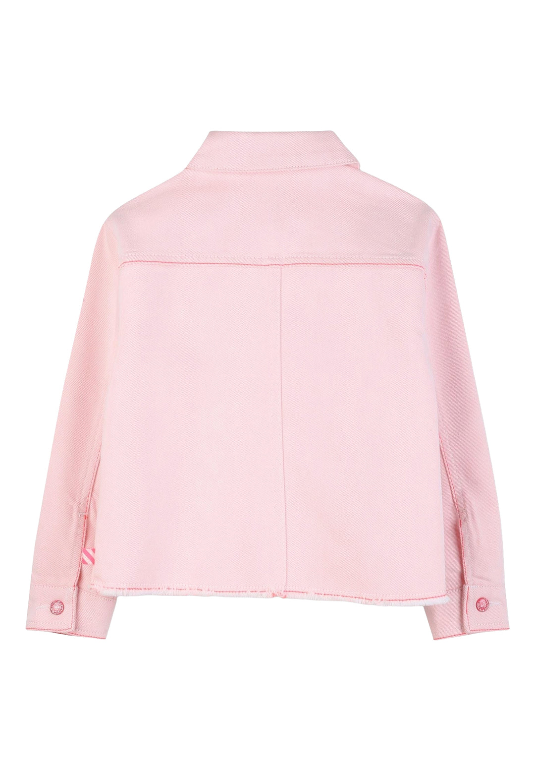 Giubbino denim rosa per bambina