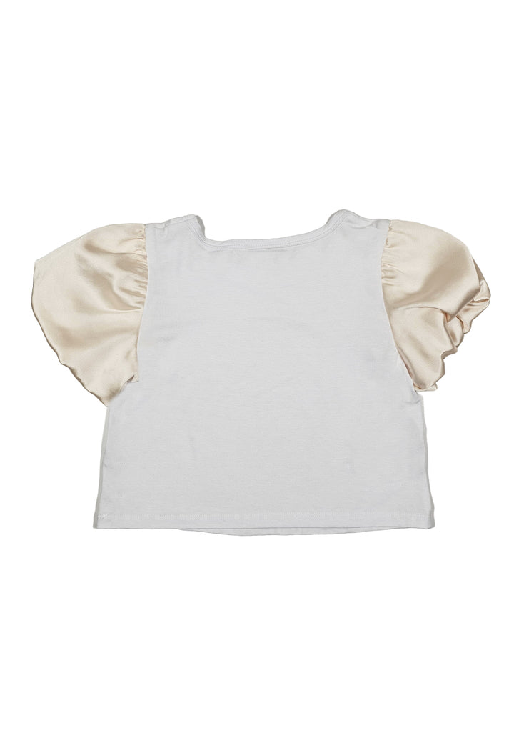 T-shirt bianca per bambina
