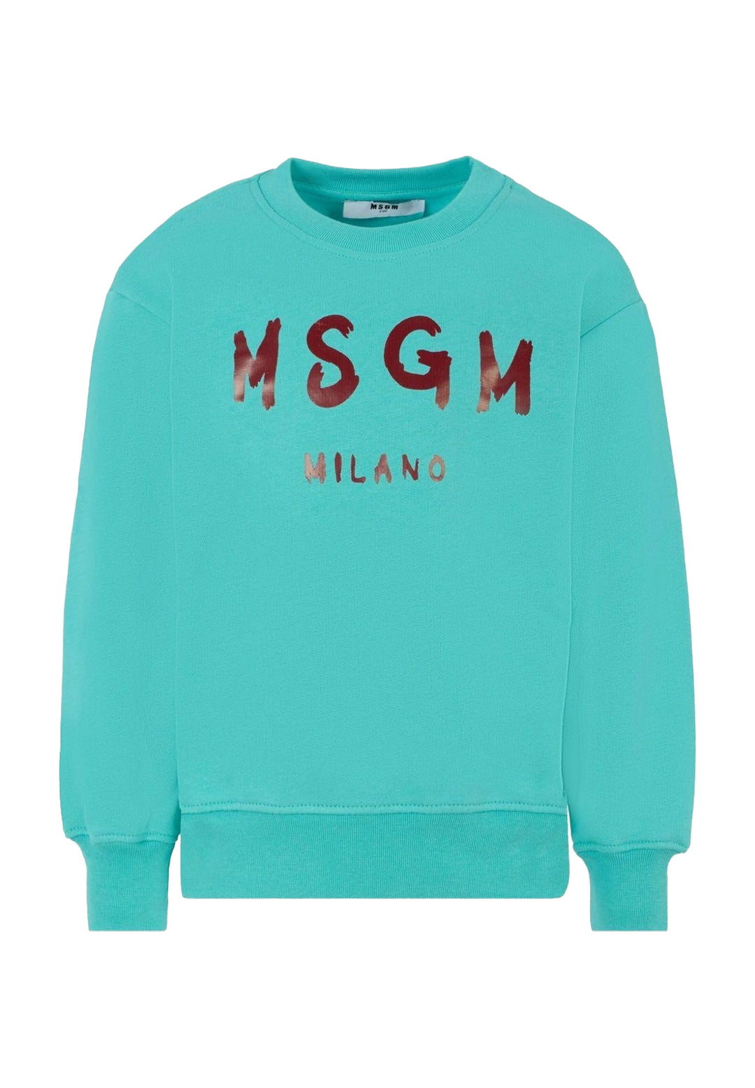 Felpa girocollo turchese unisex