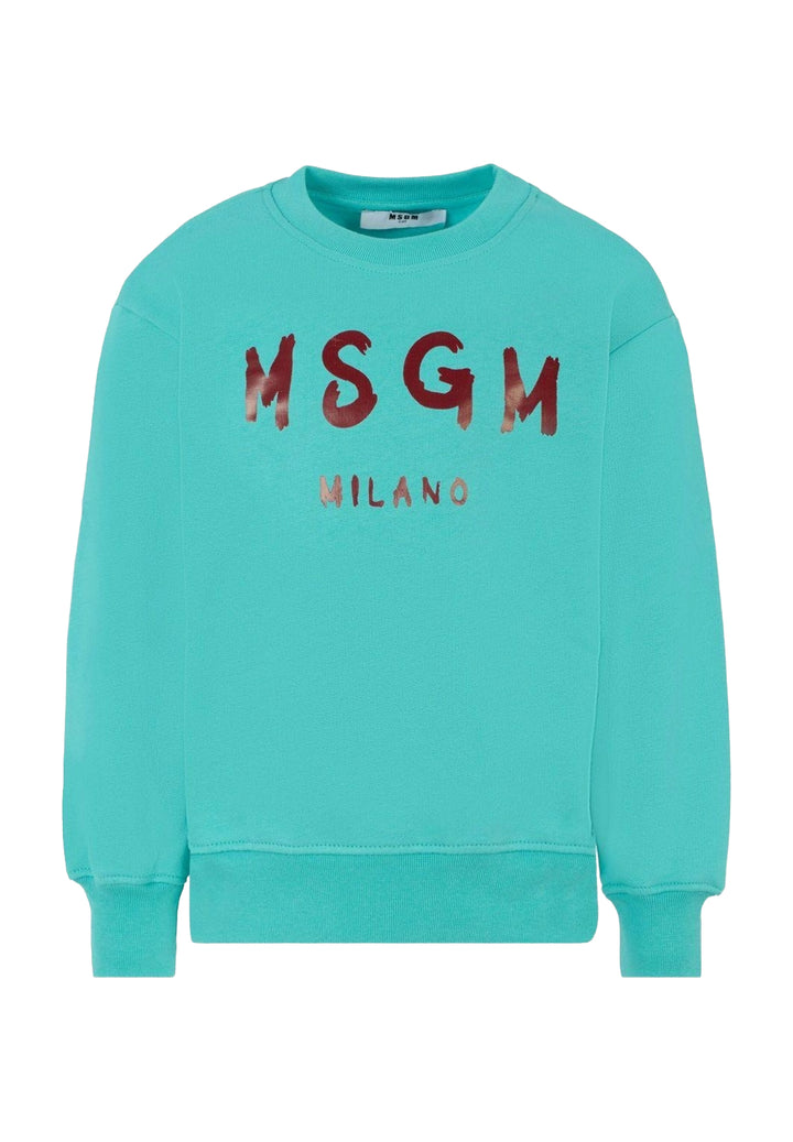 Felpa girocollo turchese unisex