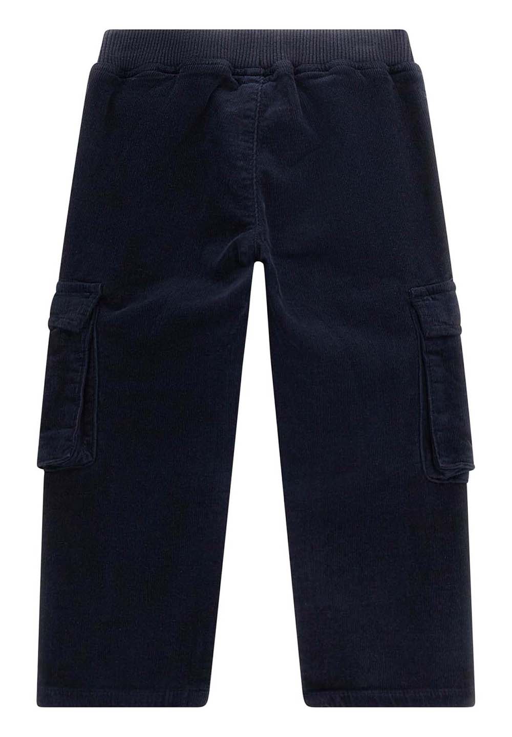 Pantalone cargo blu per bambino