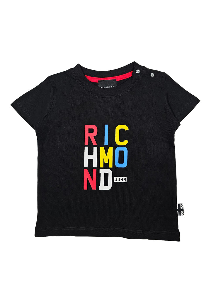 T-shirt nera per bambino