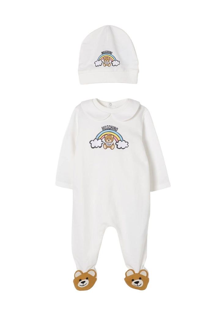 Set aus weißem Baby-Body für Mädchen