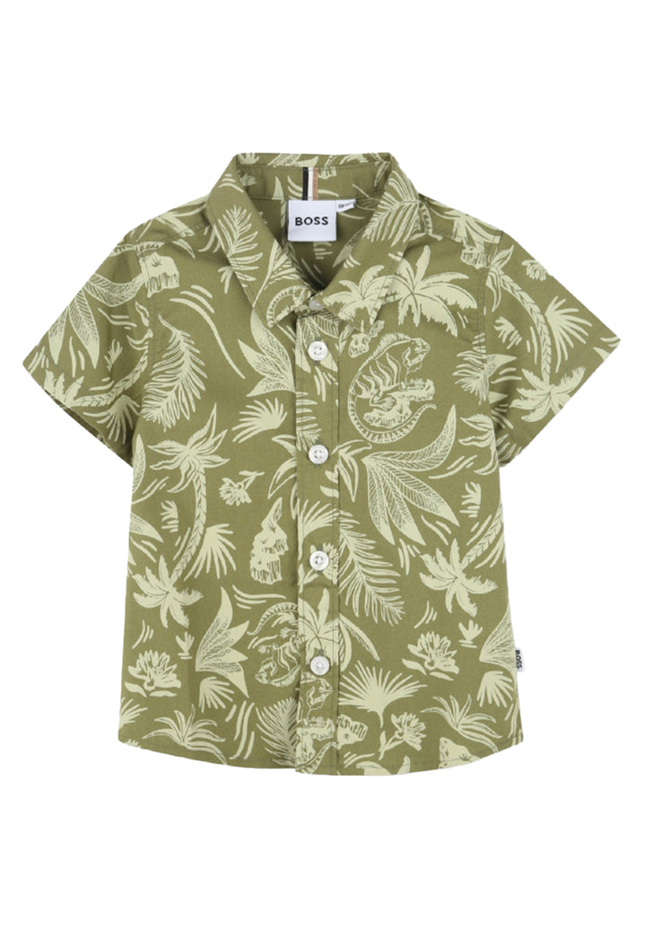 Chemise verte pour nouveau-né