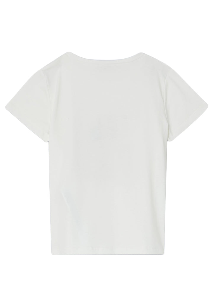 T-shirt bianca per bambina