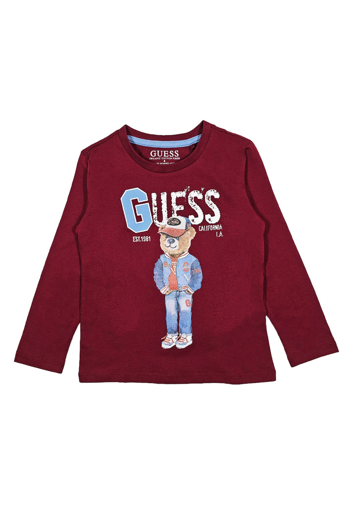 T-shirt bordeaux per bambino