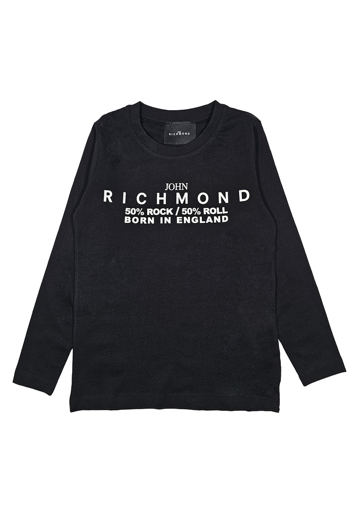 T-shirt nera per bambino
