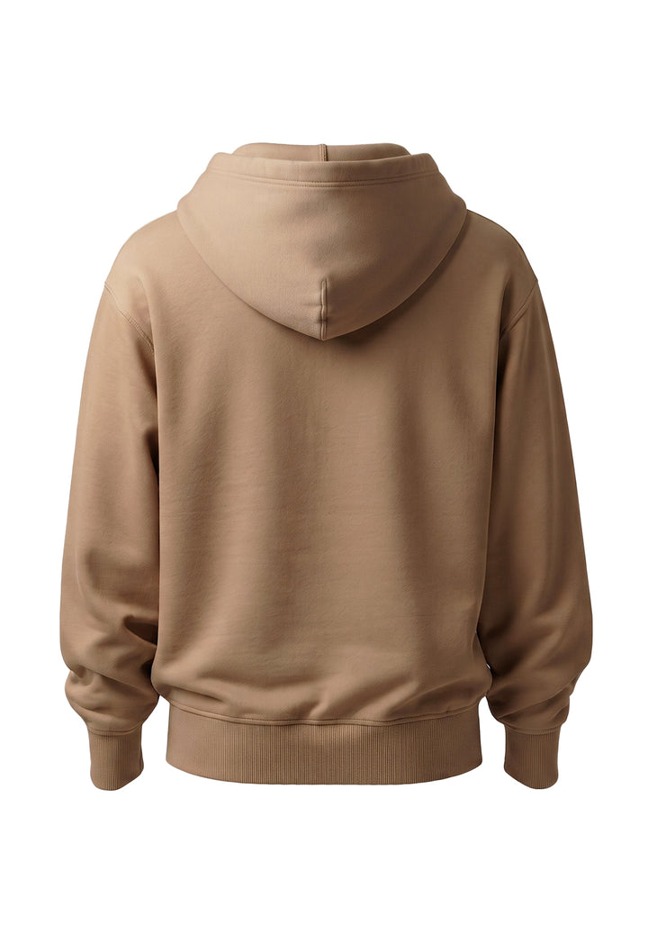 Felpa cappuccio marrone per bambino