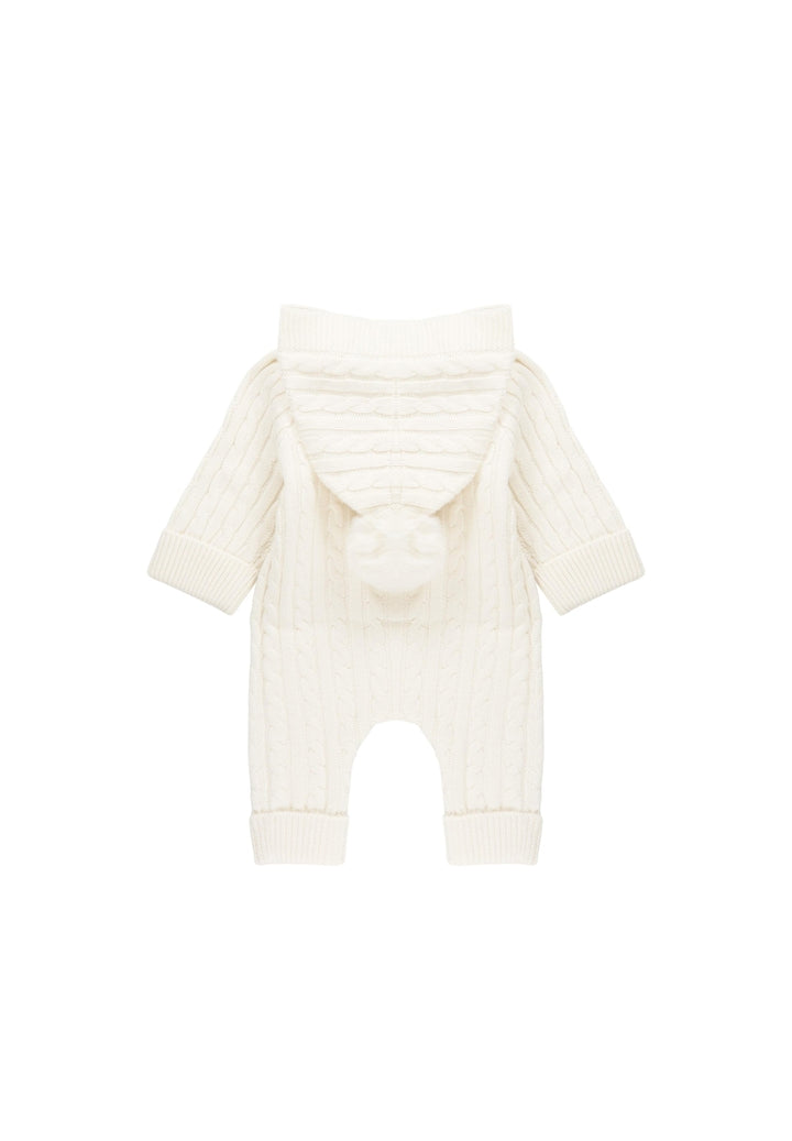 Knitted baby romper