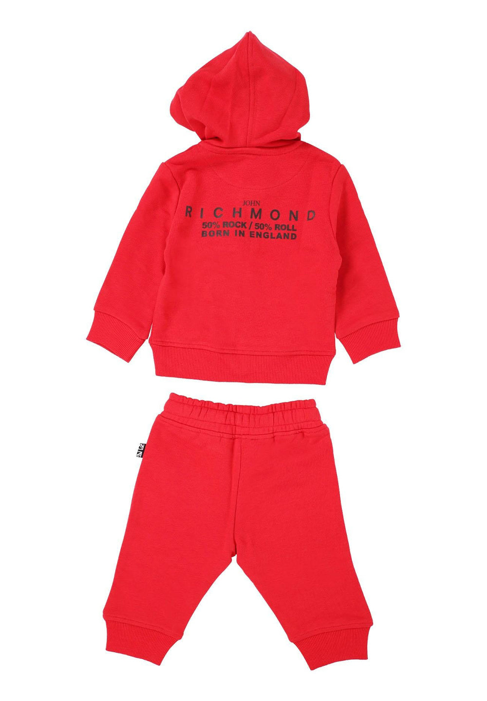 Completo felpa rosso per neonato