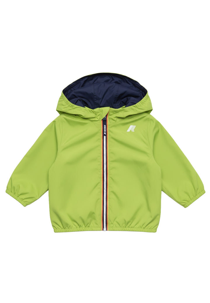 Giubbino reversibile lime-blu per neonato