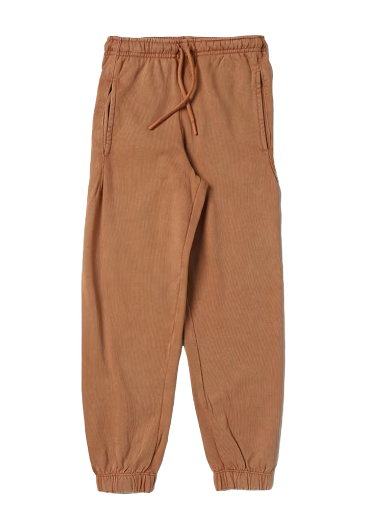 Pantalone felpa marrone per bambino