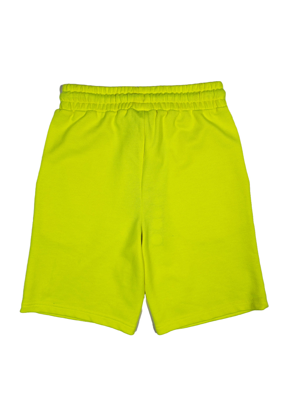 Fluorescent yellow sweatshirt bermuda shorts for boys