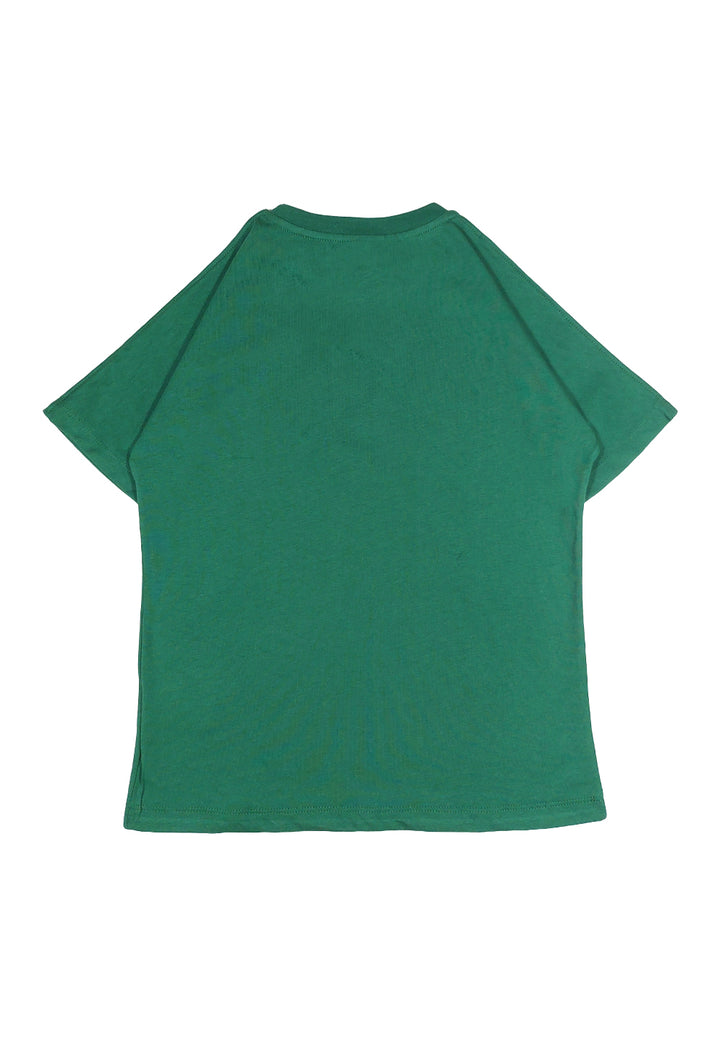 T-shirt verde per bambina