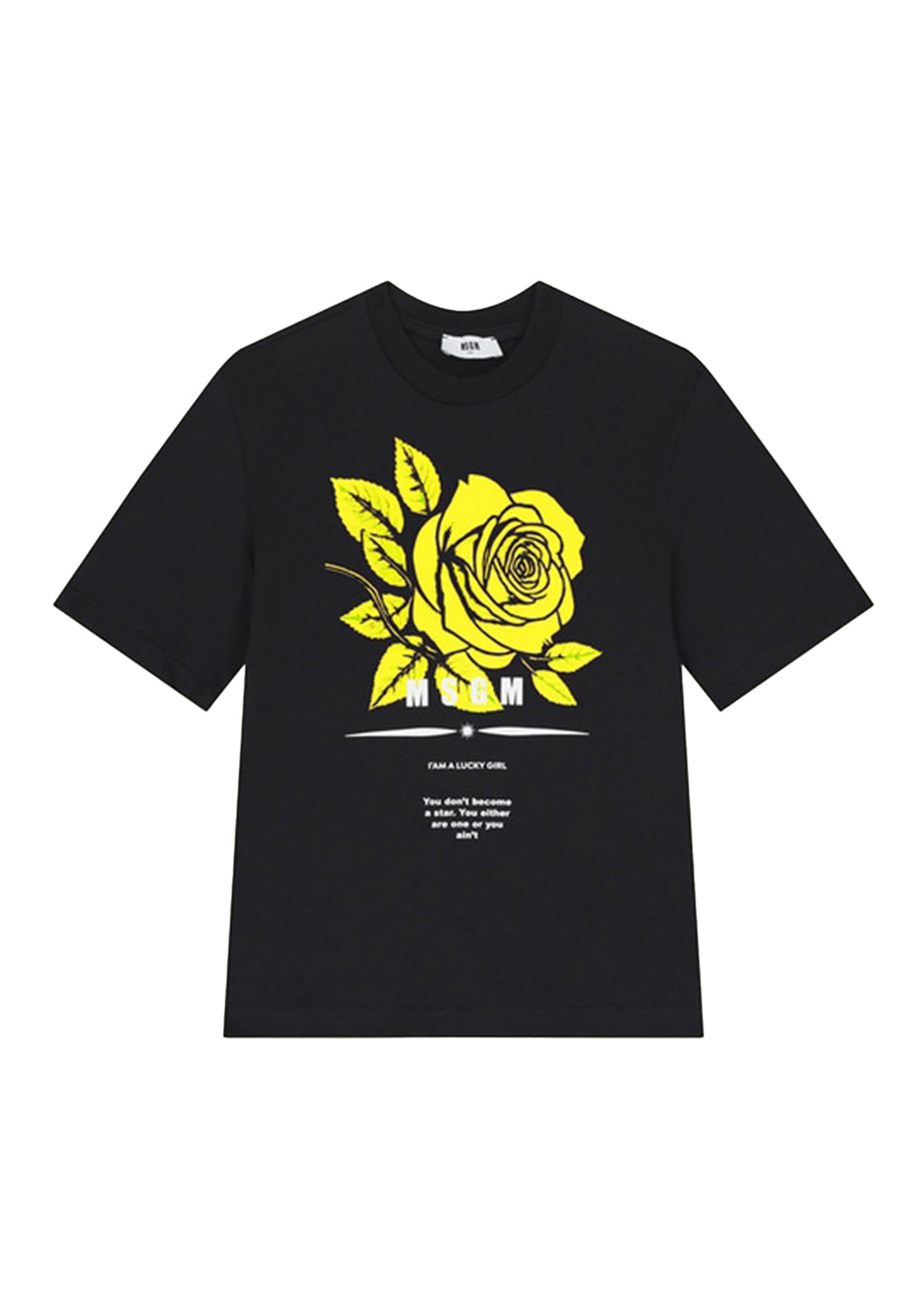 T-shirt nera per bambina