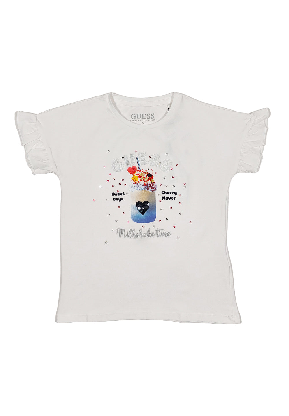 T-shirt bianca per bambina