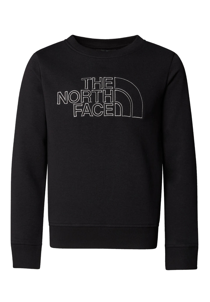 Felpa girocollo nera per bambino