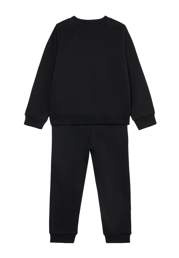 Completo felpa nero per bambino