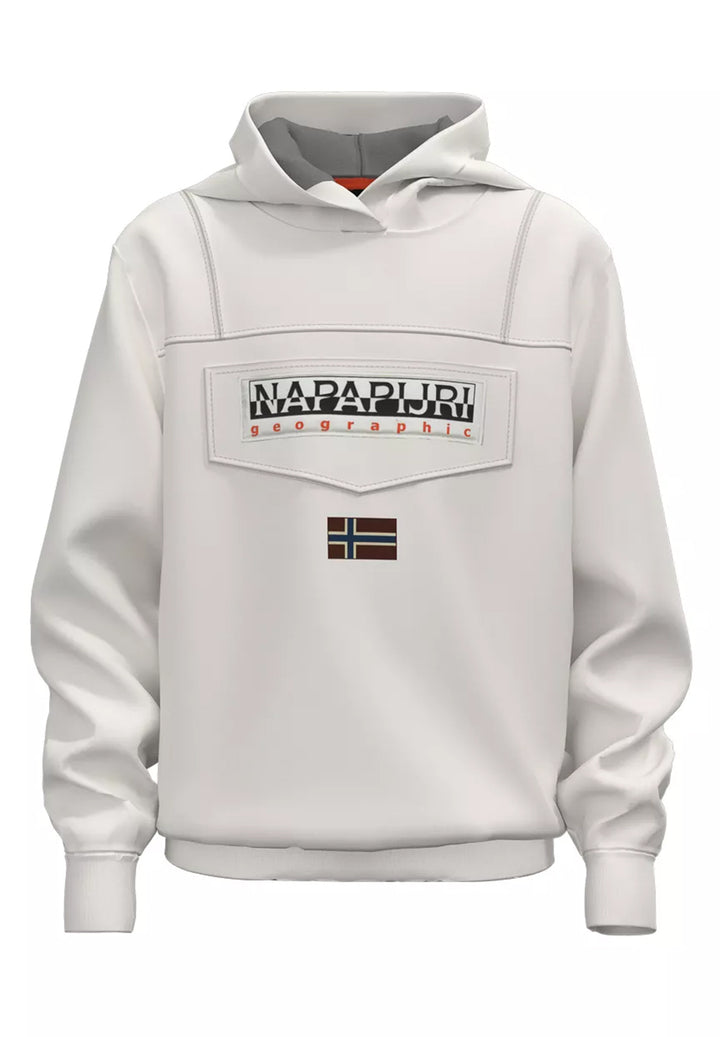 White hooded sweatshirt for boy