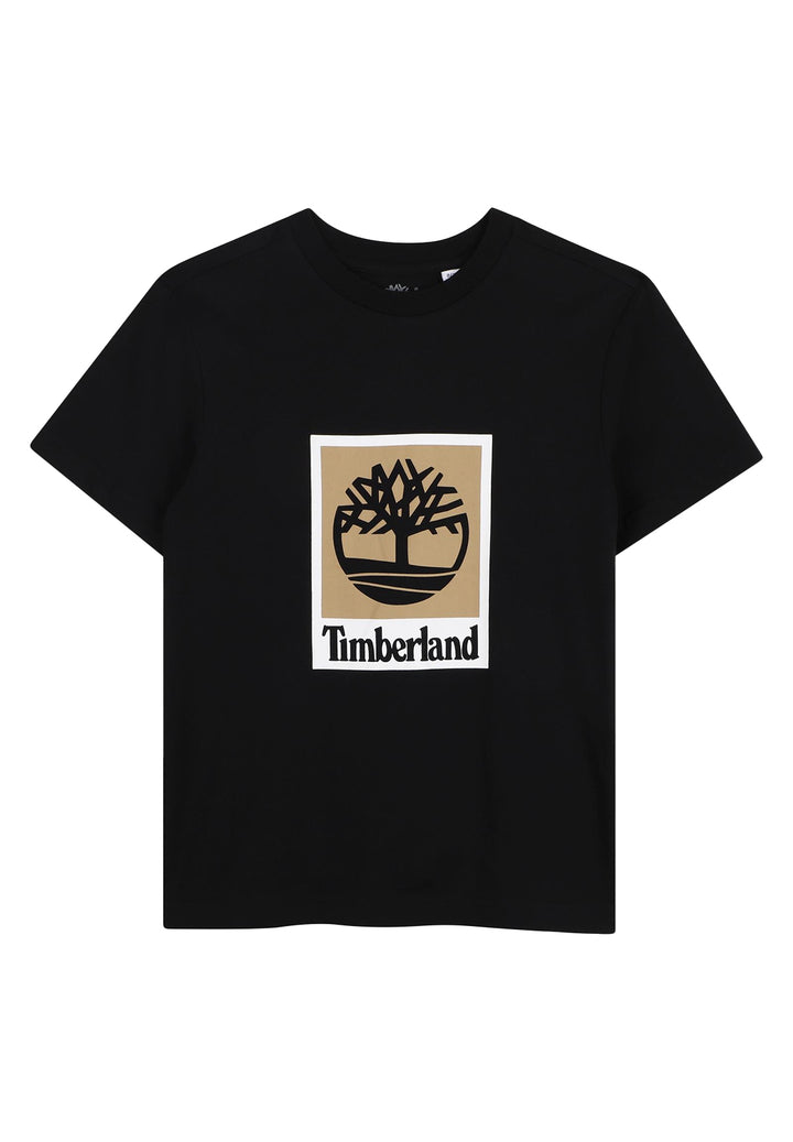 T-shirt nera per bambino