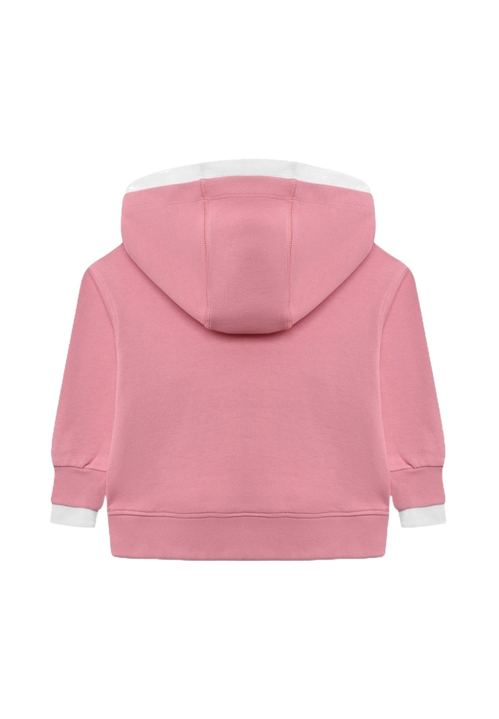 Felpa zip rosa per bambina