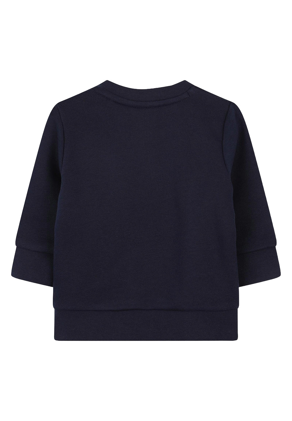 Felpa girocollo blu navy per bambino