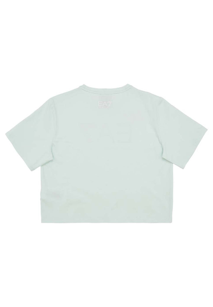 T-shirt verde acqua per bambina