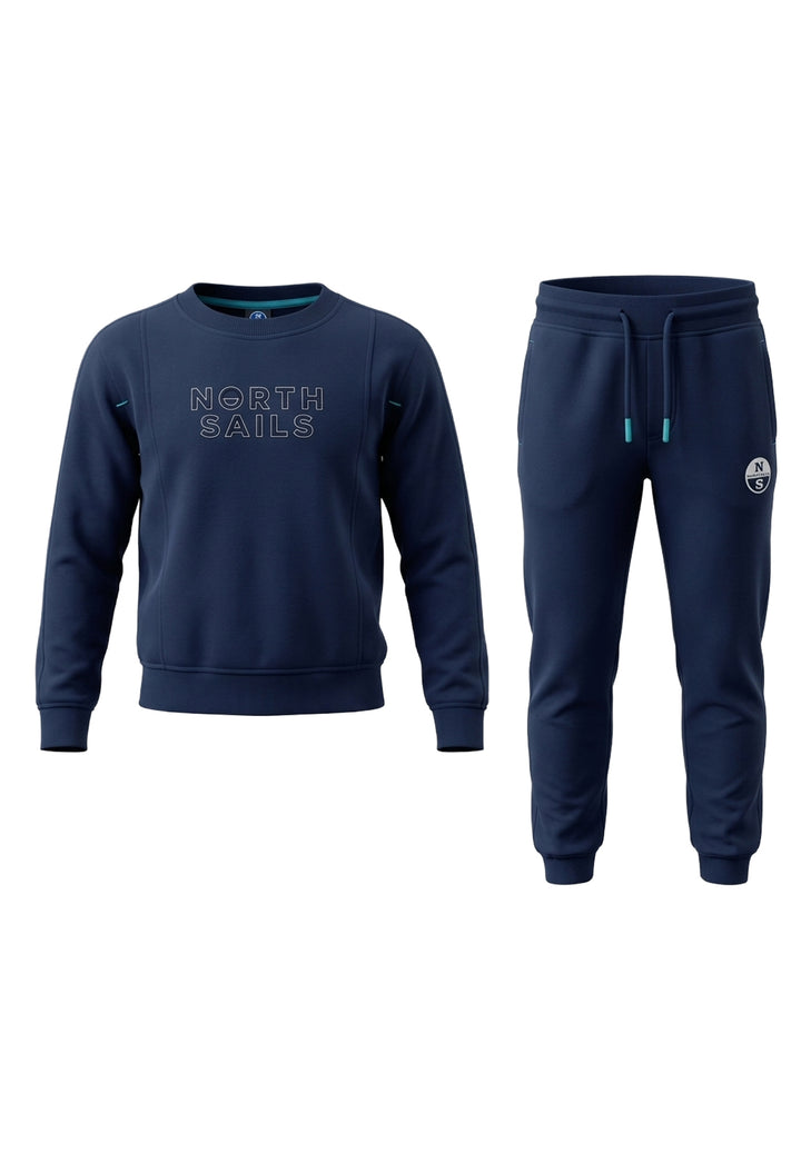 Completo felpa blu navy per bambino