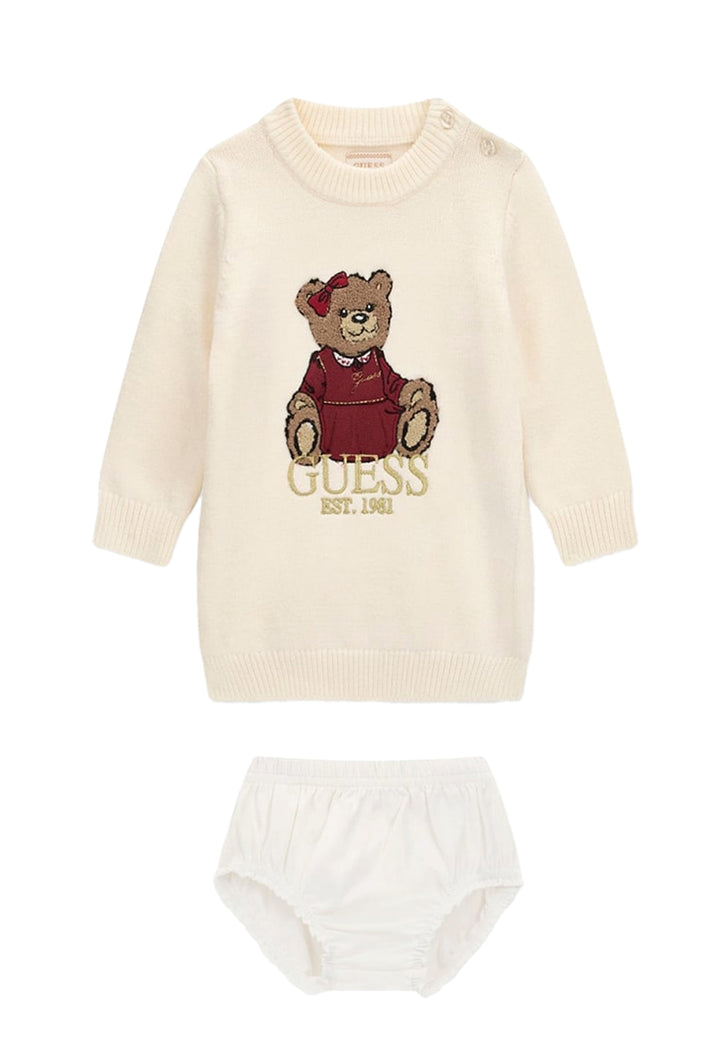 Vestito crema per neonata