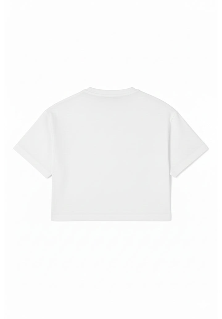 T-shirt bianca per neonata