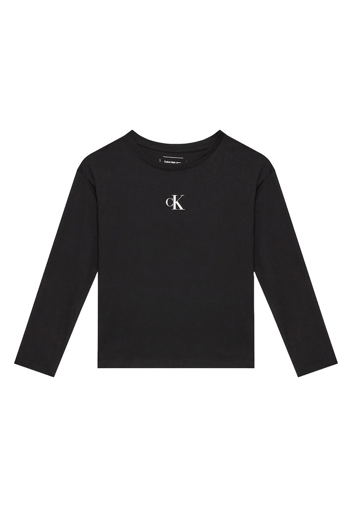 T-shirt nera per bambina