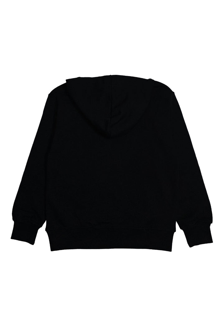 Felpa cappuccio nera per bambino