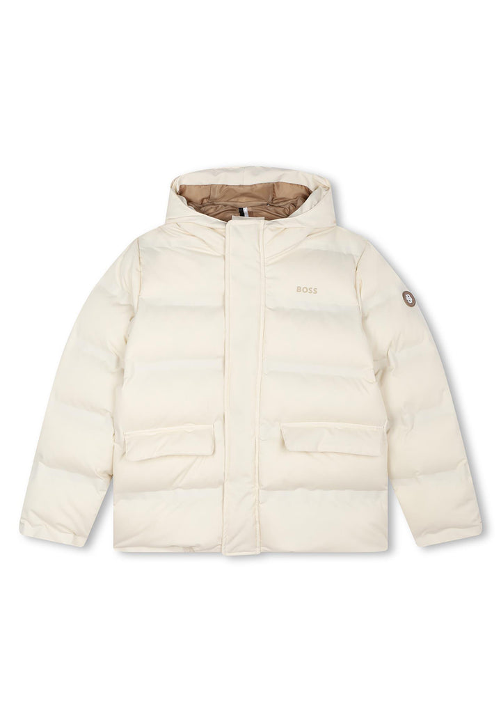 Cream jacket for boys