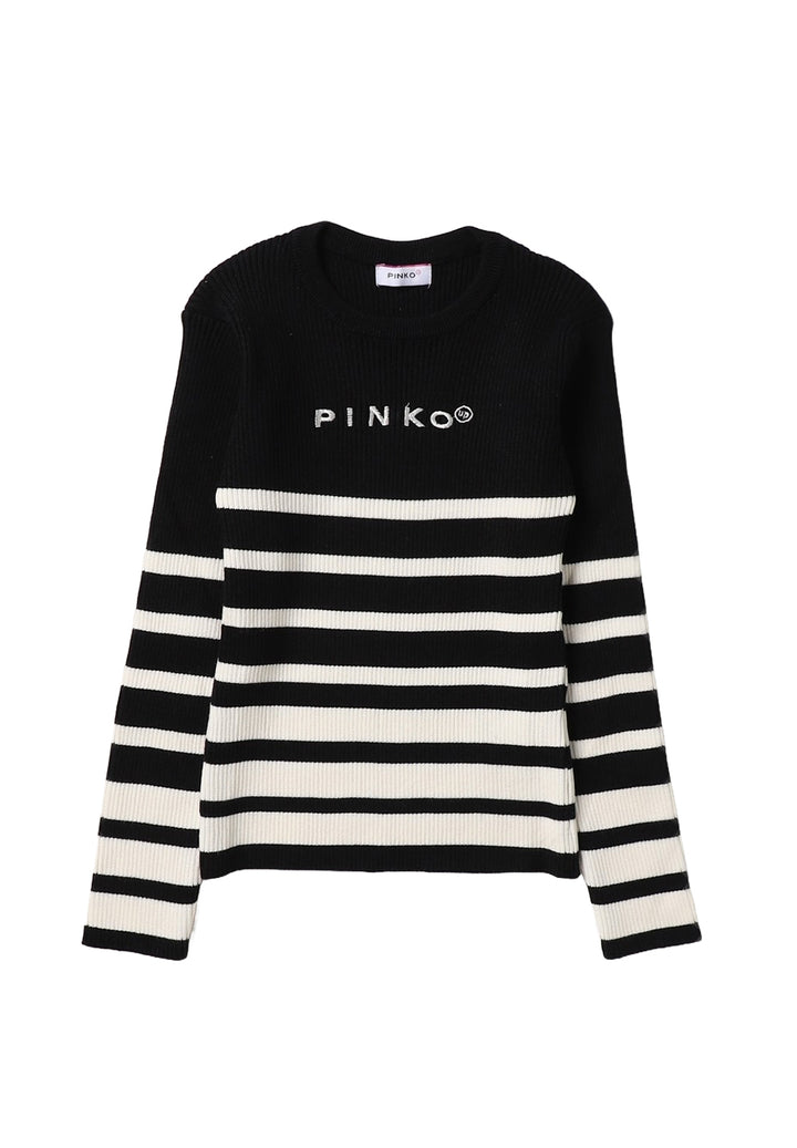 Black-white sweater for girls