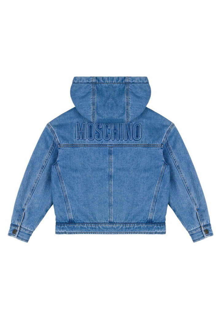Giubbotto blu denim per bambino