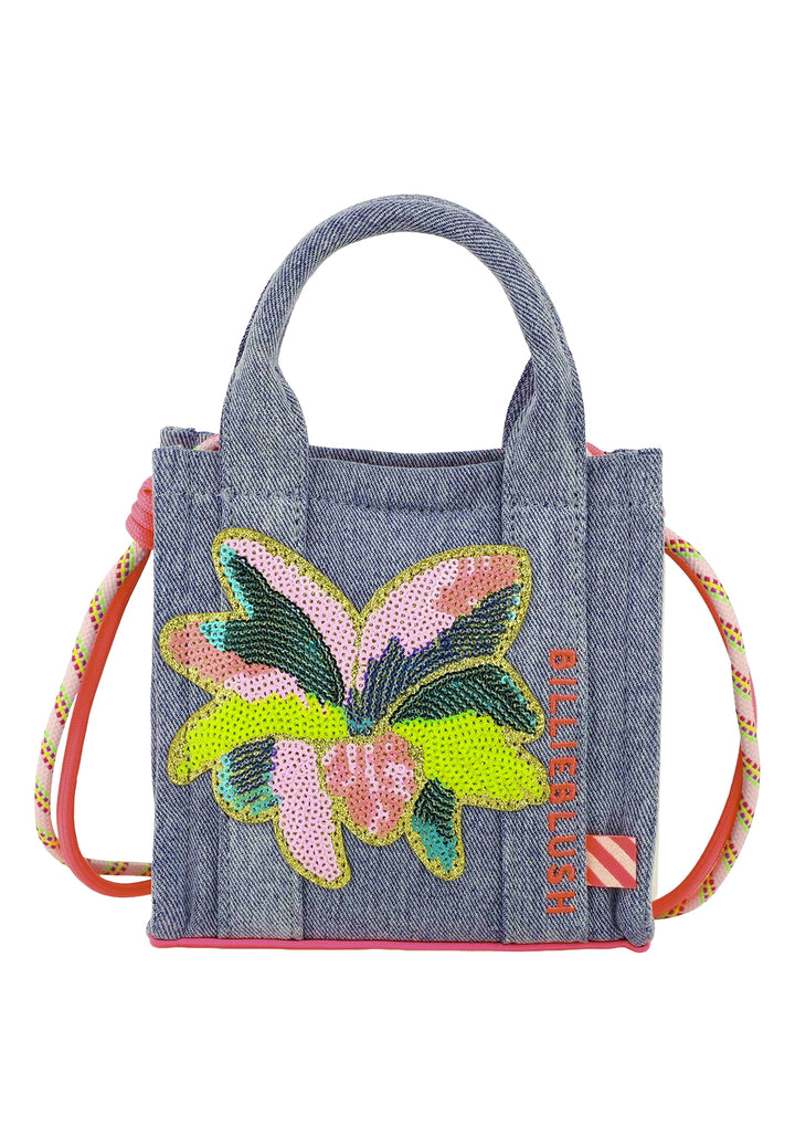 Borsetta denim blu per bambina