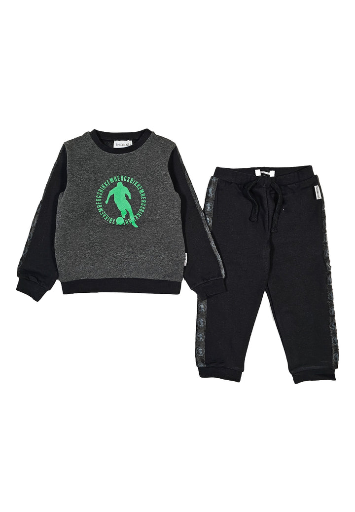 Graues Sweatshirt-Set für Jungen