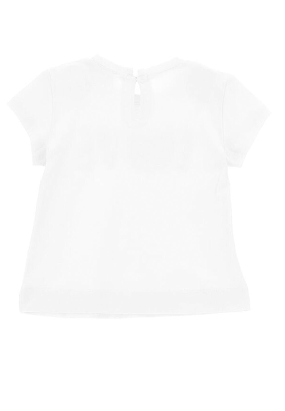 T-shirt bianca per neonata