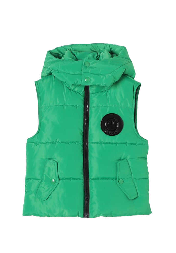 Giubbotto smanicato verde per bambino
