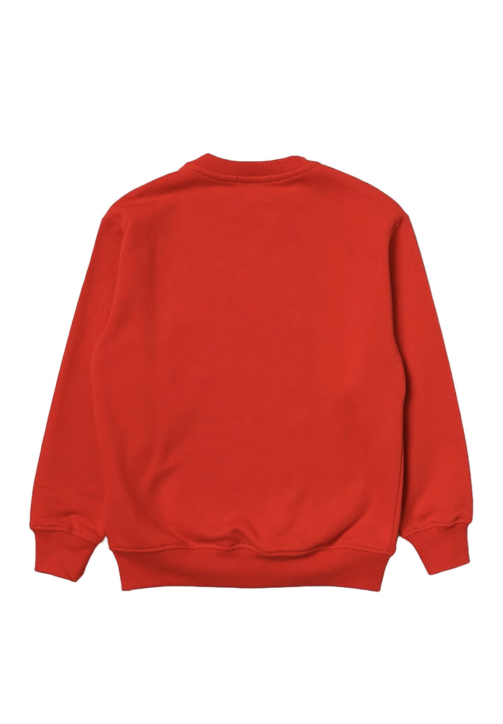 Rotes Sweatshirt mit Rundhalsausschnitt für Jungen