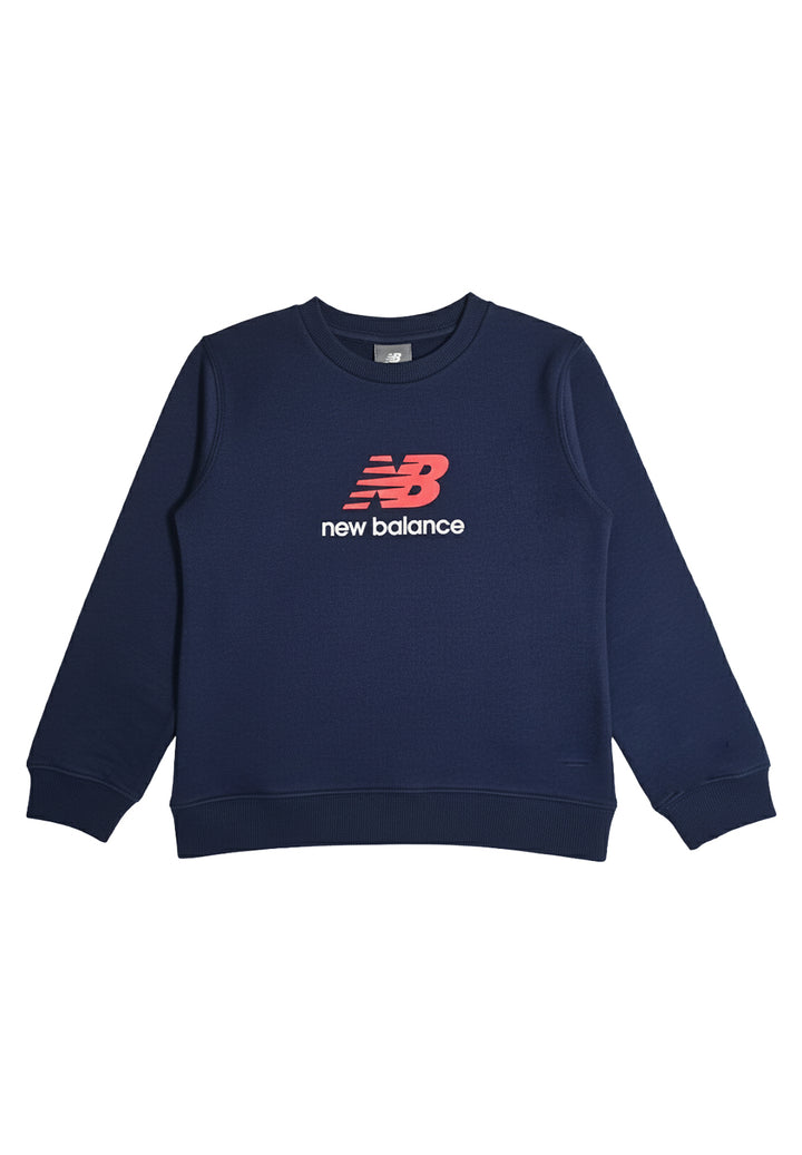 Felpa girocollo blu per bambino